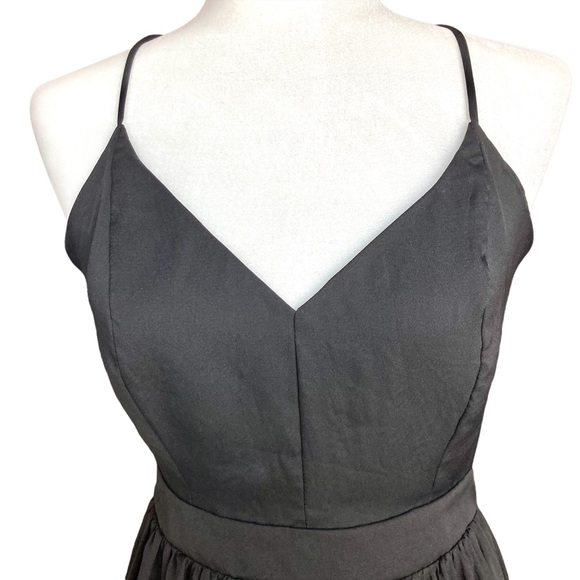Mystic fit and flare black dress backless skater mini - Sz M - Picture 5 of 11